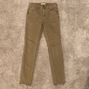 Madewell Green 9” High-Rise Skinny Pants